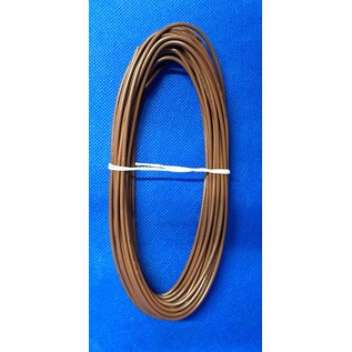 TE Connectivity ETFE Kabel van TE: Raychem T6 +200°C: 2,5 mm2 - Bruin - 10 meter