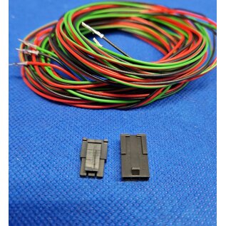 Molex Pre-crimped Molex MicroFit 3.0 set: 3-Pos./1-Rij Plug + Receptacle Housing met 6x 2m. 0,35mm2 kabel met contacten gemonteerd