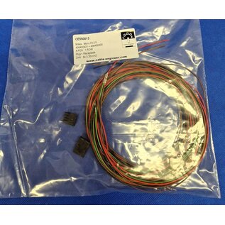 Molex Pre-crimped Molex MicroFit 3.0 set: 4-Pos./1-Rij Plug + Receptacle Housing met 8x 2m. 0,35mm2 kabel met contacten gemonteerd