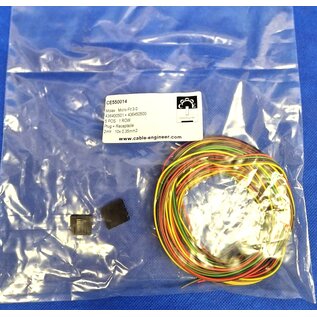 Molex Pre-crimped Molex MicroFit 3.0 set: 5-Pos./1-Rij Plug + Receptacle Housing met 10x 2m. 0,35mm2 kabel +contacten gemonteerd