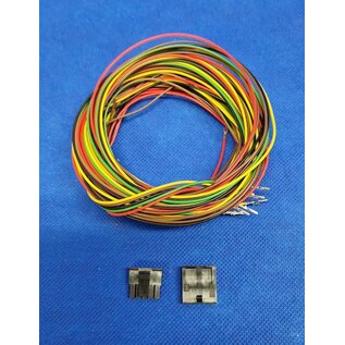 Molex Pre-crimped Molex MicroFit 3.0 set: 5-Pos./1-Rij Plug + Receptacle Housing met 10x 2m. 0,35mm2 kabel +contacten gemonteerd