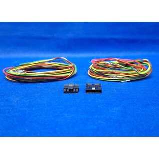 Molex Pre-crimped Molex MicroFit 3.0 set: 5-Pos./1-Rij Plug + Receptacle Housing met 10x 2m. 0,35mm2 kabel +contacten gemonteerd