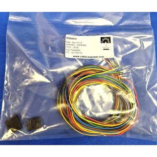 Molex Pre-crimped Molex MicroFit 3.0 set: 6-Pos./1-Rij Plug + Receptacle Housing met 12x 2m. 0,35mm2 kabel +contacten gemonteerd