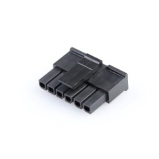 Molex Pre-crimped Molex MicroFit 3.0 set: 6-Pos./1-Rij Plug + Receptacle Housing met 12x 2m. 0,35mm2 kabel +contacten gemonteerd