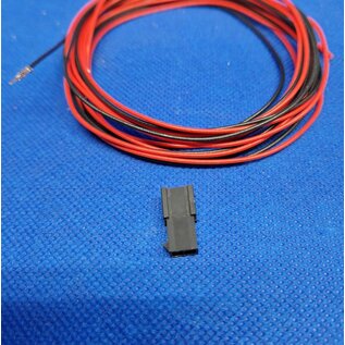 Molex Pre-crimped Molex Micro Fit 3.0 set: 2-Pos. / 2-rij Plug Housing met 2x 2m. 0,35mm2 kabel met contacten gekrompen