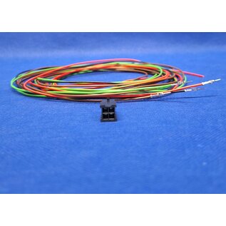 Molex Pre-crimped Molex Micro Fit 3.0 set: 4-Pos. / 2-rij Plug Housing met 4x 2m. 0,35mm2 kabel met contacten gekrompen