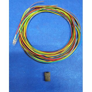 Molex Pre-crimped Molex Micro Fit 3.0 set: 6-Pos. / 2-rij Plug Housing met 6x 2m. 0,35mm2 kabel met contacten gekrompen