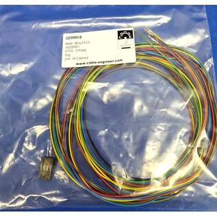 Molex Pre-crimped Molex Micro Fit 3.0 set: 6-Pos. / 2-rij Plug Housing met 6x 2m. 0,35mm2 kabel met contacten gekrompen