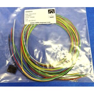 Molex Pre-crimped Molex Micro Fit 3.0 set: 8-Pos. / 2-rij Plug Housing met 8x 2m. 0,35mm2 kabel met contacten gekrompen
