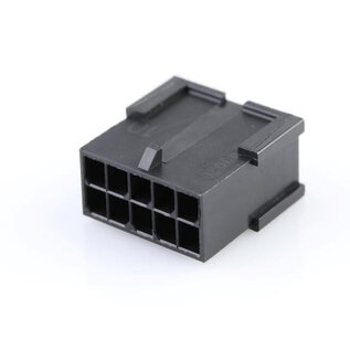 Molex Pre-crimped Molex Micro Fit 3.0 set: 10-Pos. / 2-rij Plug Housing met 10x 2m. 0,35mm2 kabel met contacten gekrompen