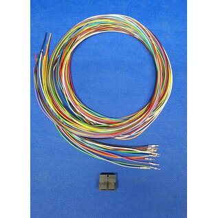 Molex Pre-crimped Molex Micro Fit 3.0 set: 12-Pos. / 2-rij Plug Housing met 12x 2m. 0,35mm2 kabel met contacten gekrompen