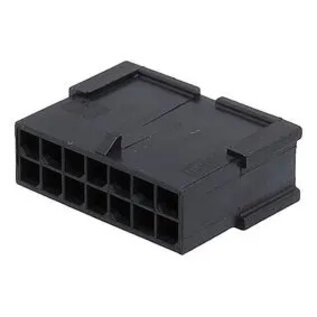 Molex Pre-crimped Molex Micro Fit 3.0 set: 14-Pos. / 2-rij Plug Housing met 14x 2m. 0,35mm2 kabel met contacten gekrompen