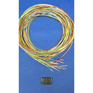 Molex Pre-crimped Molex Micro Fit 3.0 set: 18-Pos. / 2-rij Plug Housing met 18x 2m. 0,35mm2 kabel met contacten gekrompen