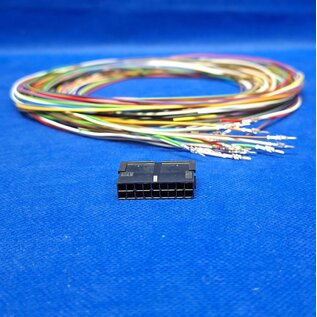Molex Pre-crimped Molex Micro Fit 3.0 set: 18-Pos. / 2-rij Plug Housing met 18x 2m. 0,35mm2 kabel met contacten gekrompen