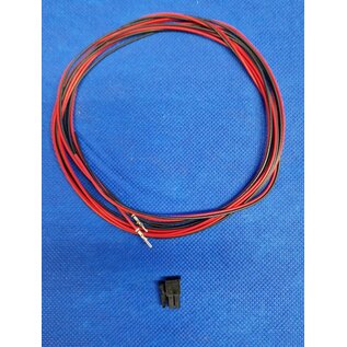 Molex Pre-crimped Molex MicroFit 3.0 set: 2-Pos./ 2-rij Receptacle Housing met 2x 2m. 0,35mm2 kabel met contacten gekrompen