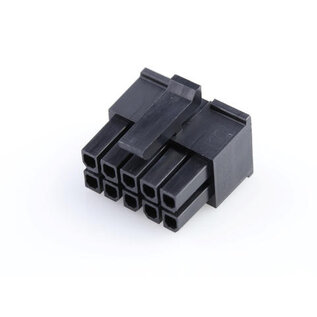 Molex Pre-crimped Molex MicroFit 3.0 set: 10-Pos./ 2-rij Receptacle Housing met 10x 2m. 0,35mm2 kabel met contacten gekrompen