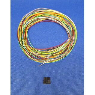 Molex Pre-crimped Molex MicroFit 3.0 set: 10-Pos./ 2-rij Receptacle Housing met 10x 2m. 0,35mm2 kabel met contacten gekrompen