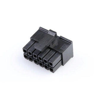 Molex Pre-crimped Molex MicroFit 3.0 set: 12-Pos./ 2-rij Receptacle Housing met 12x 2m. 0,35mm2 kabel met contacten gekrompen