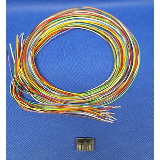Molex Pre-crimped Molex MicroFit 3.0 set: 14-Pos./ 2-rij Receptacle Housing met 14x 2m. 0,35mm2 kabel met contacten gekrompen