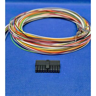 Molex Pre-crimped Molex MicroFit 3.0 set: 20-Pos./ 2-rij Receptacle Housing met 20x 2m. 0,35mm2 kabel met contacten gekrompen
