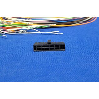 Molex Pre-crimped Molex MicroFit 3.0 set: 24-Pos./ 2-rij Receptacle Housing met 24x 2m. 0,35mm2 kabel met contacten gekrompen
