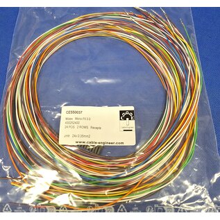 Molex Pre-crimped Molex MicroFit 3.0 set: 24-Pos./ 2-rij Receptacle Housing met 24x 2m. 0,35mm2 kabel met contacten gekrompen