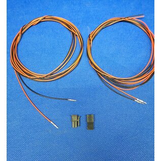 Molex Pre-crimped Molex MicroFit 3.0 set: 2-Pos./2-Rij Plug + Receptacle Housing met 4x 2m. 0,35mm2 kabel met contacten gemonteerd