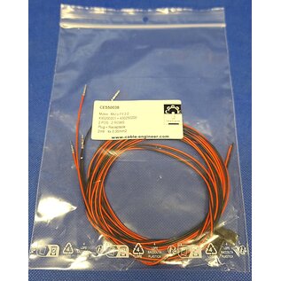Molex Pre-crimped Molex MicroFit 3.0 set: 2-Pos./2-Rij Plug + Receptacle Housing met 4x 2m. 0,35mm2 kabel met contacten gemonteerd