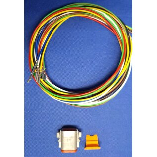 TE Connectivity TE Deutsch DT Pigtail-set: 8-Pos. Plug DT06-08SA + 8x 2meter 1,5mm2  FLRY-B kabel