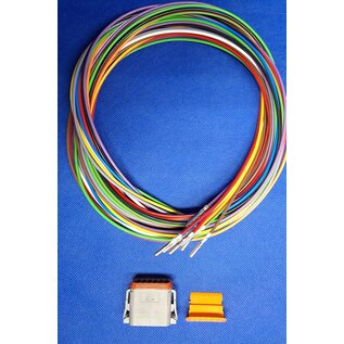 TE Connectivity TE Deutsch DT Pigtail-set: 12-Pos. Plug DT06-08SA + 12x 2meter 1,5mm2  FLRY-B kabel