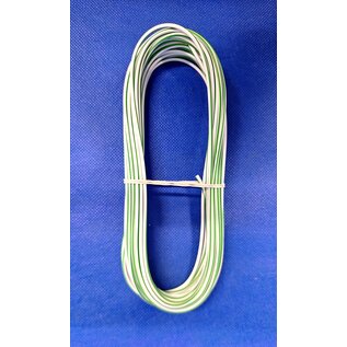 Cable-Engineer FLRY-B kabel 1,5mm2 - flexibele voertuigkabel - 10 meter Kleur Wit/Groen