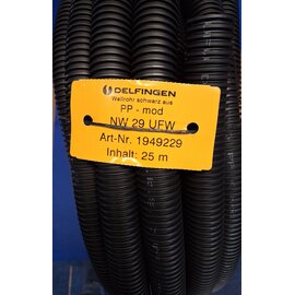 Schlemmer / Delfingen Schlemmer NW29 Ribbelbuis   met split - UV bestendig - 25 meter