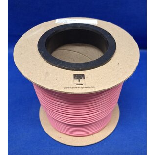 Cable-Engineer FLRY-B kabel 6,0mm2 - flexibele voertuigkabel - 50m. op rol -  Kleur Roze