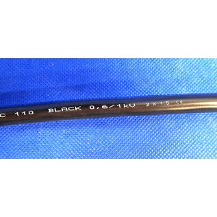 LAPP Benelux LAPP ÖLFLEX® CLASSIC 110 - 2x 1,5 mm2 - Voedings- en stuurstroomkabel - Zwart - 0,6/1 kV  - Per meter - 1120306