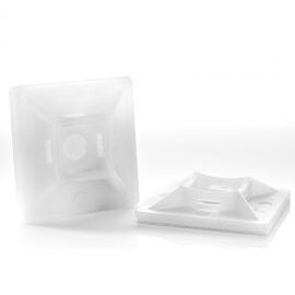 WKK Bevestigingsmaterialen Plakzadels 27,7 x 5,7 mm - Wit - 100 stuks