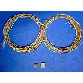 Molex Pre-crimped Molex MicroFit 3.0 set: 10-Pos./2-Rij Plug + Receptacle Housing met 20x 2m. 0,35mm2 kabel met contacten gemonteerd