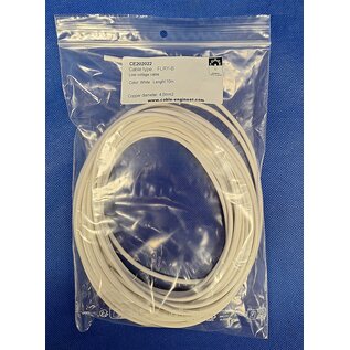 Cable-Engineer FLRY-B kabel 4,0mm2 - flexibele voertuigkabel - 10 meter Kleur WIT