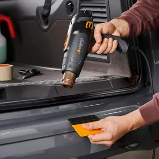 Steinel STEINEL HeatMatic 2020 E Heteluchtpistool  80 - 630°C met LCD info Display - 2200 W