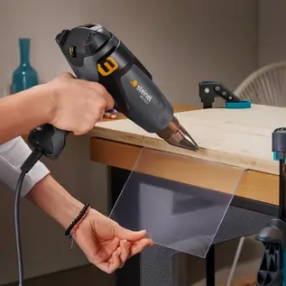 Steinel STEINEL HeatMatic 2020 E Heteluchtpistool  80 - 630°C met LCD info Display - 2200 W