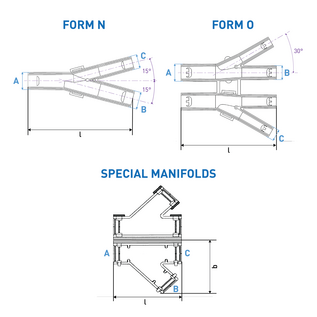 Schlemmer / Delfingen Y-Splitsing ribbelbuis - 13-10-10 - Vorm N- PA66 - Schlemmer Polyflex 9805575