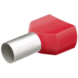 Cable-Engineer.com Twin Adereindhuls - 2x 1,5 mm2 - L =8mm - Rood - 500 stuks