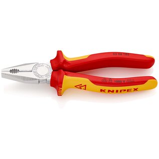 KNIPEX KNIPEX Combinatietang - 180 mm - VDE Gekeurd (1000V.) - KNIPEX 0306180