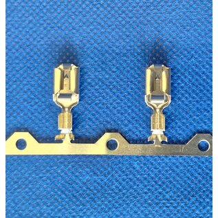 TE Connectivity TE Positive Lock Receptacle 6,35 mm - voor draad 1,0 - 2,5 mm2 - Nickel/Silver - 10 st. - TE pn: 160831-9