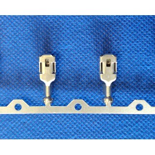 TE Connectivity TE Positive Lock Receptacle 6,35 mm - voor draad 1,0 - 2,5 mm2 - Nickel/Silver - 10 st. - TE pn: 160831-9