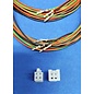 Molex Complete set met Molex MiniFit Jr. Plug & Receptacle 4-Pos. (2-Rij) + 8x 2m. 0,50mm2 kabel en contacten