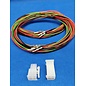 Molex Complete set met Molex MiniFit Jr. Plug & Receptacle 4-Pos. (2-Rij) + 8x 2m. 0,50mm2 kabel en contacten