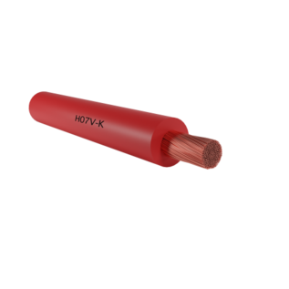 Baldassari Cavi Baldassari Cavi H07V-K montagesnoer 1 x 2,5 mm2 - Wit - 450/750 V - 10m.