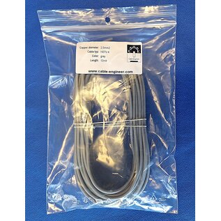 Baldassari Cavi Baldassari Cavi H07V2-K montagesnoer 1 x 2,5 mm2 - Grijs - 450/750 V - 10m.