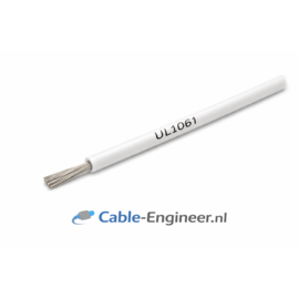 Cable-Engineer.com UL1061 kabel  - 0,75 mm2 - vertind koper - 300V. - kleur wit