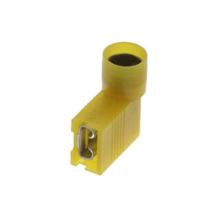 MOLEX Molex Vlag-vlakstekerhuls - 6,3x0,8mm - Nylon isolatie - Geel  voor draad 4,0-6,0mm2 - 10 stuks